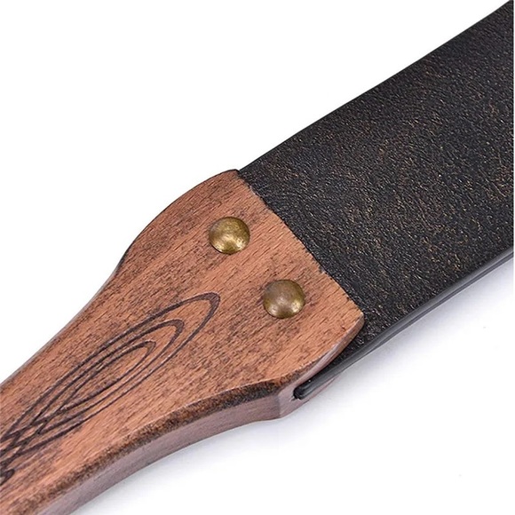 Handmade Wooden Handle Genuine Leather Riding Crop - Picture 5 of 6
